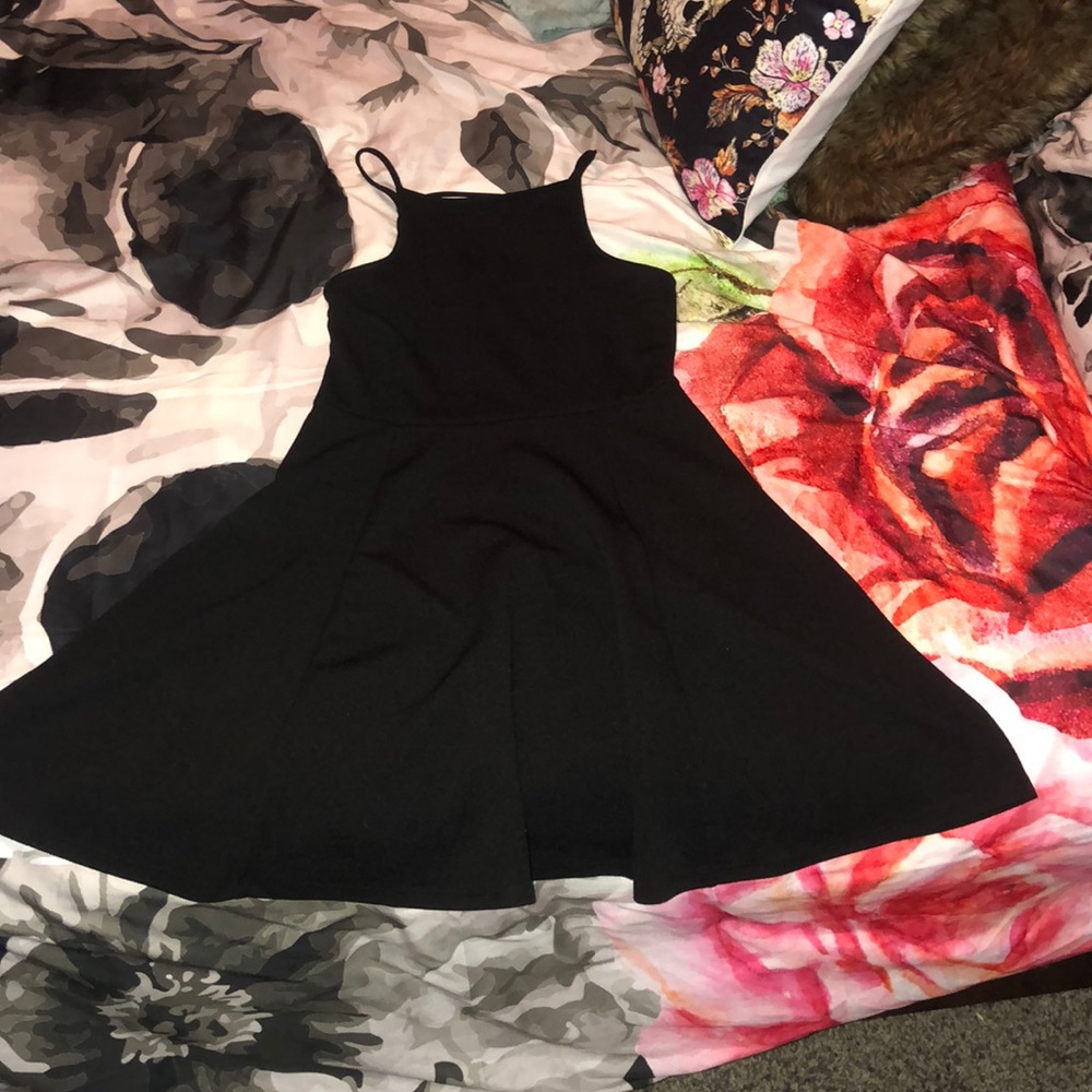 Black skater dress